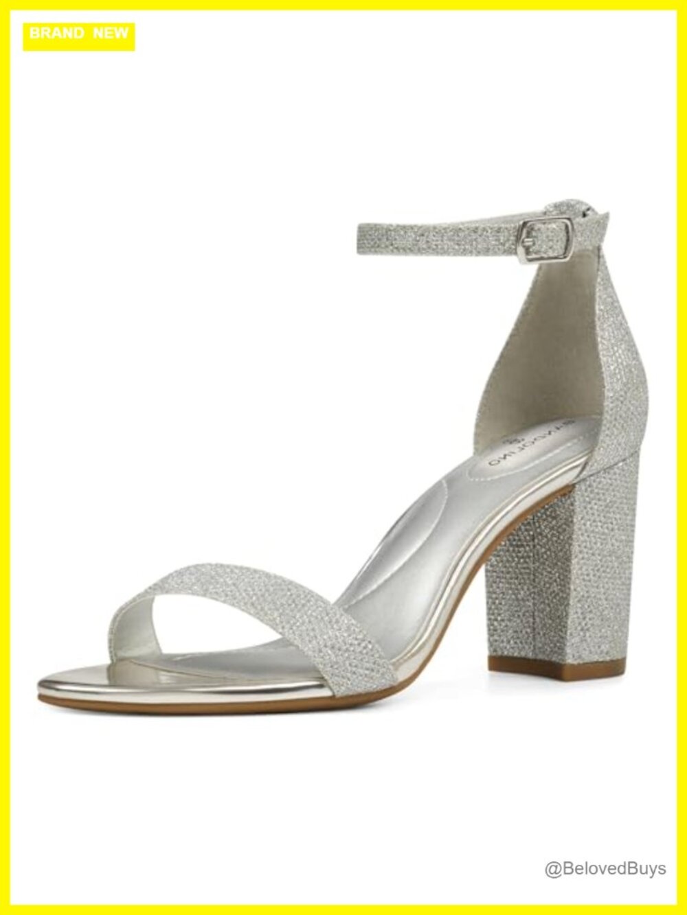 Bandolino Armory Dress Sandal Block Heel Ankle Strap Open Toe Women's
